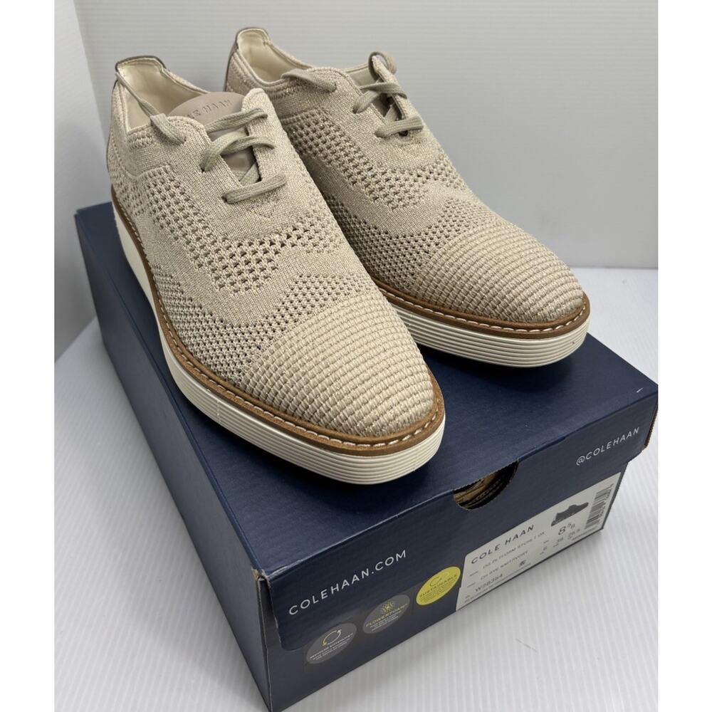 Cole Haan Original Grand Platform Stitchlite Oxford - Rye/Gold- Women’s 8.5 New